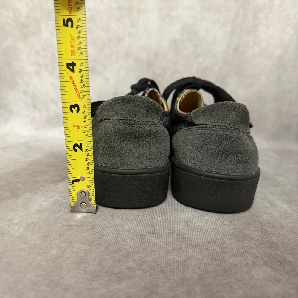 Spenco Malibu Floral Sneakers Womens Size 7.5 Black Grey Fashion Boho Low Top - Picture 4 of 8